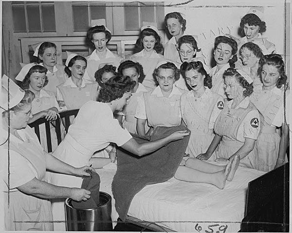 Image shows Red Cross nurses in training
(Image courtesy of the Lamar Q. Ball Collection, Georgia Archives)