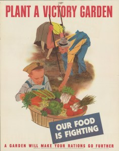 A color poster showing people harvesting vegetables (image courtesy of the State Archives of Florida, S1205)